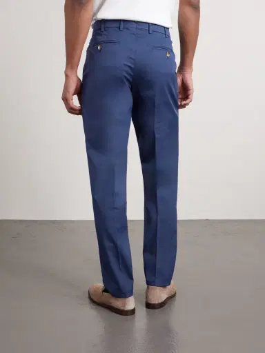 Brunello Cucinelli Slim-Fit Stretch-Cotton Twill Trousers - Men | Thumbnail 4 Brunello Cucinelli Slim-Fit Stretch-Cotton Twill Trousers - Men | Thumbnail 4