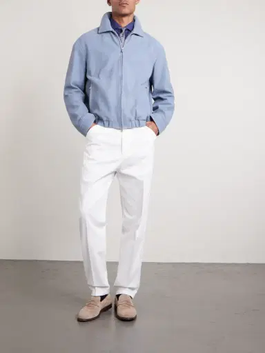 Brunello Cucinelli Suede Blouson Jacket - Men | Thumbnail 2 Brunello Cucinelli Suede Blouson Jacket - Men | Thumbnail 2