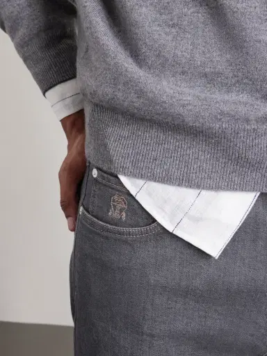 Brunello Cucinelli Straight-Leg Jeans - Men | Thumbnail 6 Brunello Cucinelli Straight-Leg Jeans - Men | Thumbnail 6