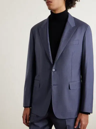 Canali Stretch-Wool and Cashmere-Blend Suit Jacket - Men | Thumbnail 3 Canali Stretch-Wool and Cashmere-Blend Suit Jacket - Men | Thumbnail 3