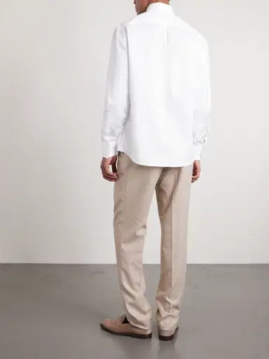 Brunello Cucinelli Button-Down Collar Cotton Shirt - Men | Thumbnail 4 Brunello Cucinelli Button-Down Collar Cotton Shirt - Men | Thumbnail 4