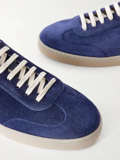 Brunello Cucinelli Coda di Rondine Suede Sneakers - Men | Thumbnail 4 Brunello Cucinelli Coda di Rondine Suede Sneakers - Men | Thumbnail 4