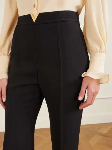 Valentino Garavani Embellished Wool Straight-leg Pants | Thumbnail 5 Valentino Garavani Embellished Wool Straight-leg Pants | Thumbnail 5