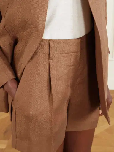 Brunello Cucinelli Pleated Linen-twill Shorts | Thumbnail 5 Brunello Cucinelli Pleated Linen-twill Shorts | Thumbnail 5