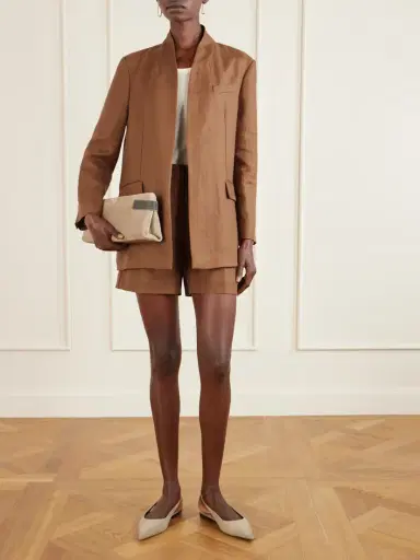 Brunello Cucinelli Linen-twill Blazer | Thumbnail 2 Brunello Cucinelli Linen-twill Blazer | Thumbnail 2