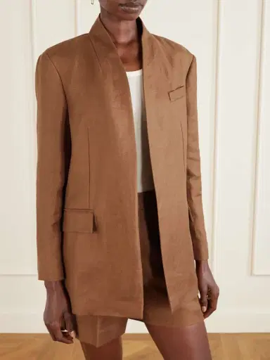 Brunello Cucinelli Linen-twill Blazer | Thumbnail 3 Brunello Cucinelli Linen-twill Blazer | Thumbnail 3