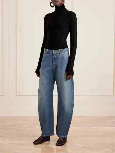 Alaïa Ribbed Wool Turtleneck Bodysuit | Thumbnail 2 Alaïa Ribbed Wool Turtleneck Bodysuit | Thumbnail 2