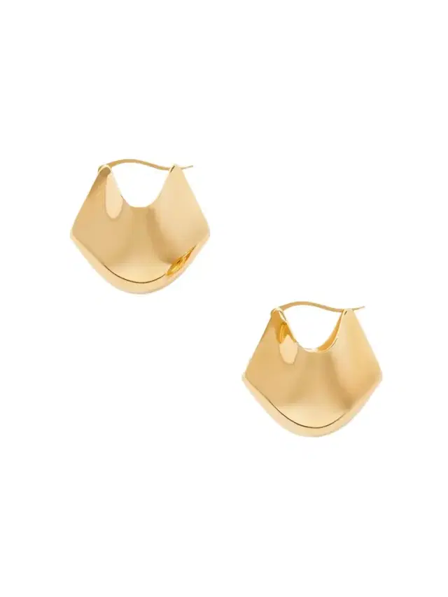 Lotus Medium Gold-plated Hoop Earrings Lotus Medium Gold-plated Hoop Earrings