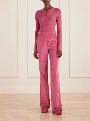 Gabriela Hearst Anges Ribbed Cashmere, Silk And Hemp-blend Henley Shirt | Thumbnail 2 Gabriela Hearst Anges Ribbed Cashmere, Silk And Hemp-blend Henley Shirt | Thumbnail 2
