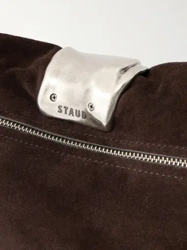 Staud Cuff Suede Clutch | Thumbnail 5 Staud Cuff Suede Clutch | Thumbnail 5