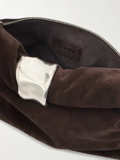 Staud Cuff Suede Clutch | Thumbnail 6 Staud Cuff Suede Clutch | Thumbnail 6