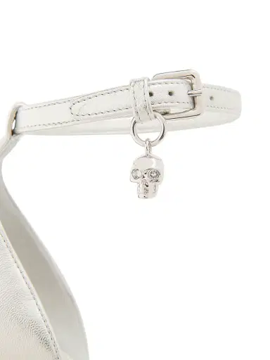 McQueen Women's Skull Charm Leather Platform Sandals - Silver | Thumbnail 5 McQueen Women's Skull Charm Leather Platform Sandals - Silver | Thumbnail 5
