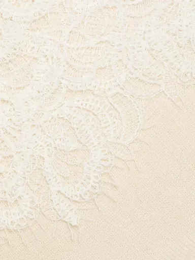 Ramy Brook Women's Nerissa Lace & Wool-Cashmere Sweater - Winter White Combo | Thumbnail 7 Ramy Brook Women's Nerissa Lace & Wool-Cashmere Sweater - Winter White Combo | Thumbnail 7