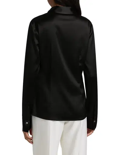 Ramy Brook Women's Serena Laced Satin Top - Black | Thumbnail 5 Ramy Brook Women's Serena Laced Satin Top - Black | Thumbnail 5