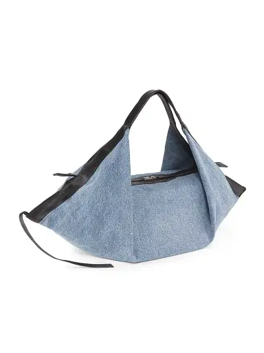 3.1 Phillip Lim Women's Medium Luna Cotton Denim Hobo Bag | Thumbnail 3 3.1 Phillip Lim Women's Medium Luna Cotton Denim Hobo Bag | Thumbnail 3
