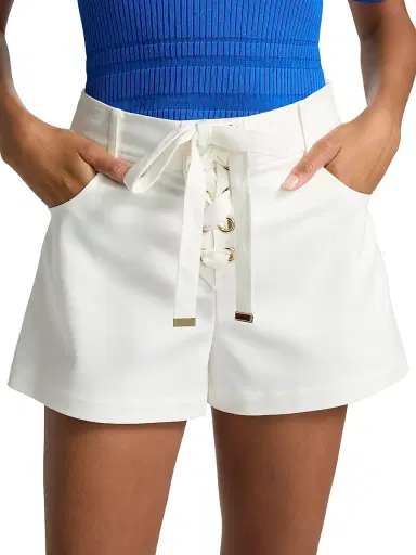 Ramy Brook Women's Alba Cotton-Blend High-Waist Shorts - | Thumbnail 6 Ramy Brook Women's Alba Cotton-Blend High-Waist Shorts - | Thumbnail 6