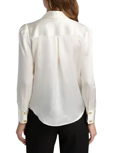 L'AGENCE Women's Honey Silk Tieneck Blouse - | Thumbnail 5 L'AGENCE Women's Honey Silk Tieneck Blouse - | Thumbnail 5