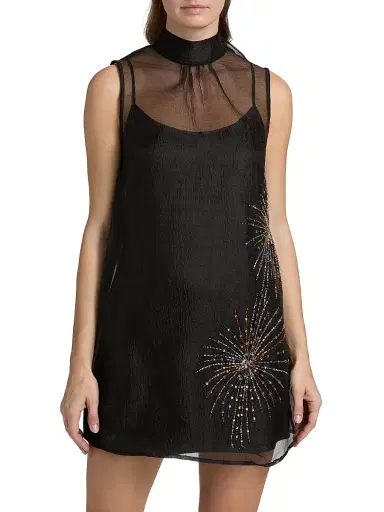 Staud Women's Albee Firework-Beaded Minidress - Firework | Thumbnail 3 Staud Women's Albee Firework-Beaded Minidress - Firework | Thumbnail 3