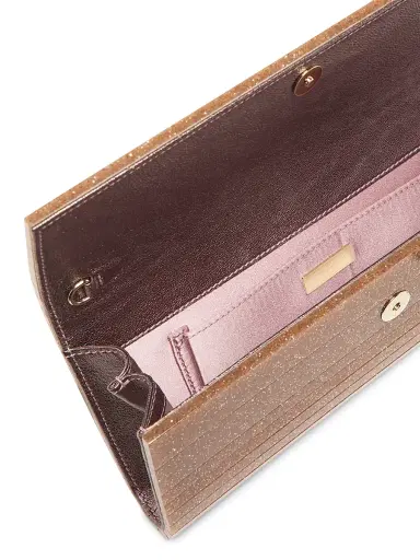 Jimmy Choo Women's Sweetie Glitter Convertible Clutch - Rose | Thumbnail 4 Jimmy Choo Women's Sweetie Glitter Convertible Clutch - Rose | Thumbnail 4