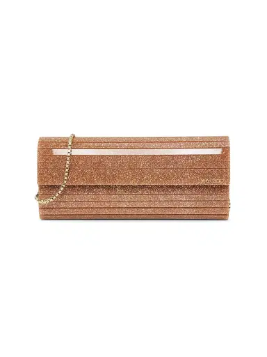 Jimmy Choo Women's Sweetie Glitter Convertible Clutch - Rose | Thumbnail 1 Jimmy Choo Women's Sweetie Glitter Convertible Clutch - Rose | Thumbnail 1