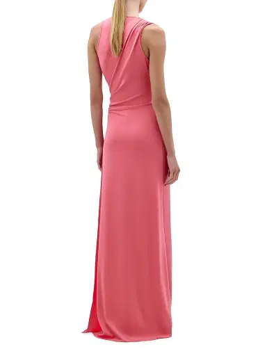 Silvia Tcherassi Women's Fadila Surplice Maxi Dress - Hot Pink - Size Large | Thumbnail 3 Silvia Tcherassi Women's Fadila Surplice Maxi Dress - Hot Pink - Size Large | Thumbnail 3