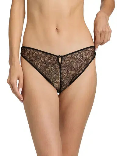 Kiki de Montparnasse Women's Petite Fleur Lace Briefs - Black - Size Large | Thumbnail 3 Kiki de Montparnasse Women's Petite Fleur Lace Briefs - Black - Size Large | Thumbnail 3