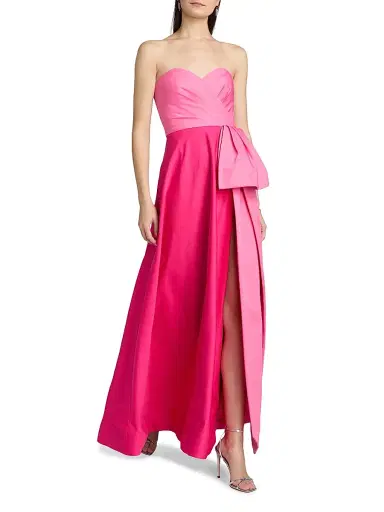 As It May Women's Sweetheart Two-Tone Strapless Gown - Poppy Pink Flamingo | Thumbnail 2 As It May Women's Sweetheart Two-Tone Strapless Gown - Poppy Pink Flamingo | Thumbnail 2
