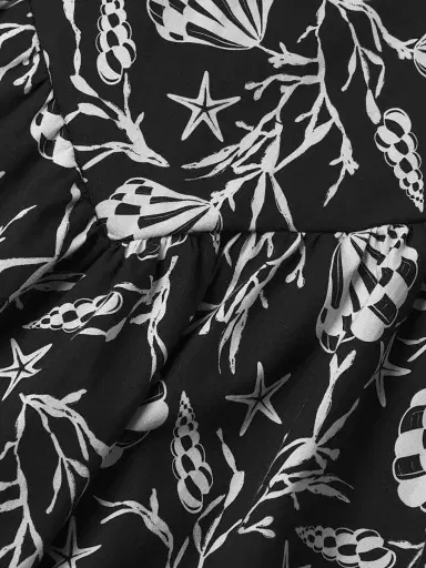 Peixoto Women's Harlow Printed Stretch-Cotton Minidress - Concha Cay - Size Large | Thumbnail 6 Peixoto Women's Harlow Printed Stretch-Cotton Minidress - Concha Cay - Size Large | Thumbnail 6