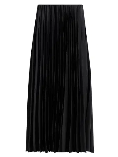 Jason Wu Collection Women's Crepe Satin Pleated Midi-Skirt - Black | Thumbnail 1 Jason Wu Collection Women's Crepe Satin Pleated Midi-Skirt - Black | Thumbnail 1