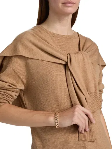 Toccin Women's Stefan Dual Wool Sweater - Latte | Thumbnail 6 Toccin Women's Stefan Dual Wool Sweater - Latte | Thumbnail 6