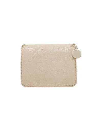 Stella McCartney Women's Falabella Shiny Chain-Trim Bifold Wallet - Gold | Thumbnail 3 Stella McCartney Women's Falabella Shiny Chain-Trim Bifold Wallet - Gold | Thumbnail 3