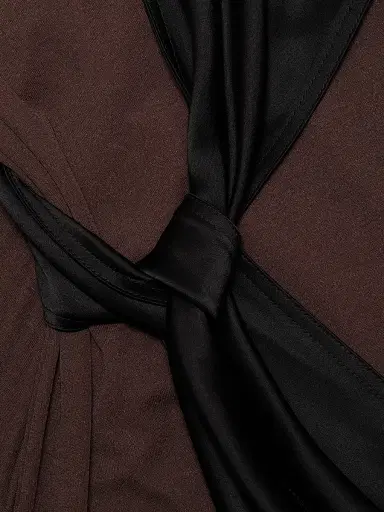 Nanushka Women's Grow Yura Jersey-Knit Sash Maxi Dress - Dark Oak Black | Thumbnail 7 Nanushka Women's Grow Yura Jersey-Knit Sash Maxi Dress - Dark Oak Black | Thumbnail 7