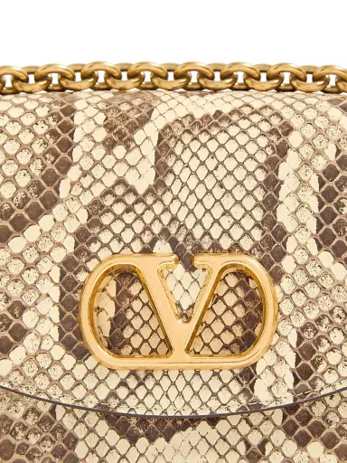 Valentino Garavani Women's Vain Shoulder Bag in Python - Cream | Thumbnail 5 Valentino Garavani Women's Vain Shoulder Bag in Python - Cream | Thumbnail 5