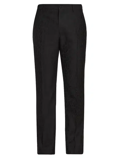 Etro Men's Roma Tonal Animal-Print Straight-Leg Trousers - Black - Size 40 | Thumbnail 1 Etro Men's Roma Tonal Animal-Print Straight-Leg Trousers - Black - Size 40 | Thumbnail 1