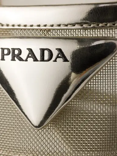 Prada Women's Mesh Fabric Slingback Pumps - Gold - Size 9 | Thumbnail 4 Prada Women's Mesh Fabric Slingback Pumps - Gold - Size 9 | Thumbnail 4