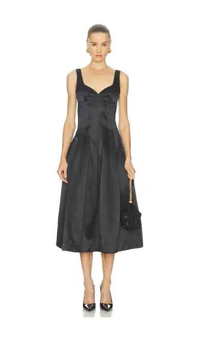 NICHOLAS Cory Corset Waist Midi Dress | Thumbnail 1 NICHOLAS Cory Corset Waist Midi Dress | Thumbnail 1