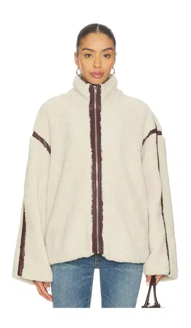 SNDYS Tatum Teddy Contrast Jacket | Thumbnail 2 SNDYS Tatum Teddy Contrast Jacket | Thumbnail 2