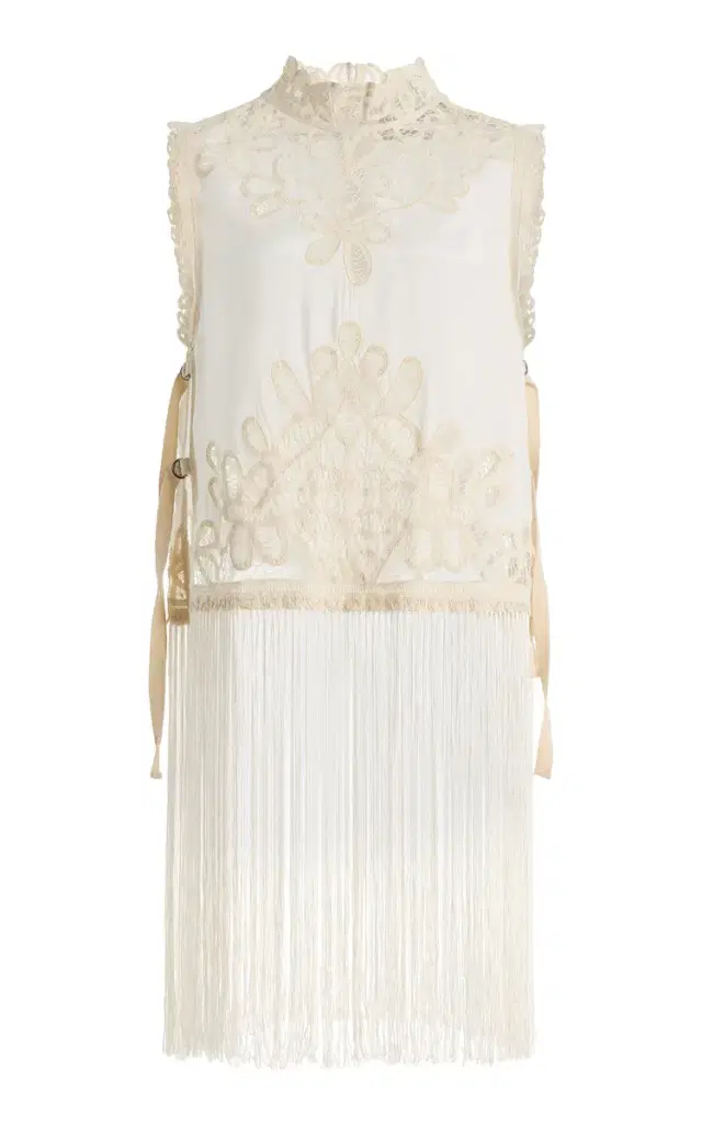 Adelina Fringed Lace Top Adelina Fringed Lace Top