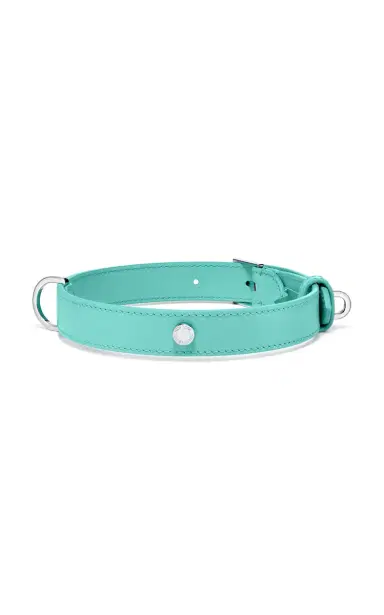 Tiffany & Co. Exclusive Pet Essentials Large Leather Collar - Blue | Thumbnail 1 Tiffany & Co. Exclusive Pet Essentials Large Leather Collar - Blue | Thumbnail 1