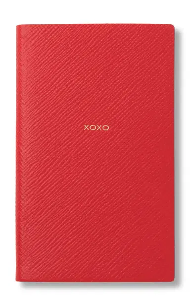 Smythson Panama XOXO Leather Notebook | Thumbnail 1 Smythson Panama XOXO Leather Notebook | Thumbnail 1