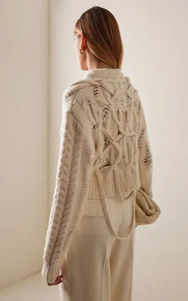 Aisling Camps Briar Cable-Knit Wool-Cashmere Sweater | Thumbnail 4 Aisling Camps Briar Cable-Knit Wool-Cashmere Sweater | Thumbnail 4