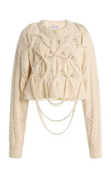 Aisling Camps Briar Cable-Knit Wool-Cashmere Sweater | Thumbnail 1 Aisling Camps Briar Cable-Knit Wool-Cashmere Sweater | Thumbnail 1