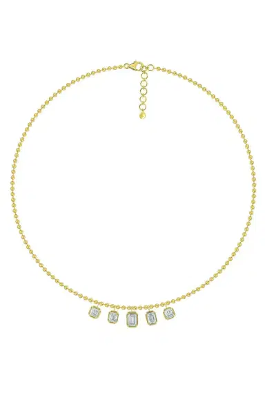 SUTRA Five Diamond Drop Pendant Necklace | Thumbnail 1 SUTRA Five Diamond Drop Pendant Necklace | Thumbnail 1