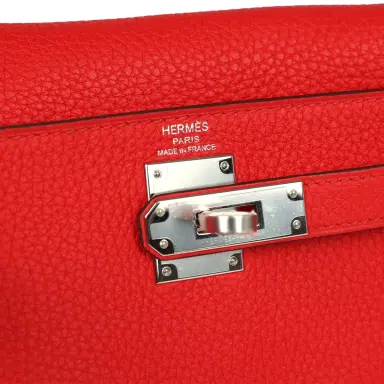 HERMÈS Hermes Kelly Ado II Backpack Rouge De Coeur Clemence Palladium Hardware | Thumbnail 9 HERMÈS Hermes Kelly Ado II Backpack Rouge De Coeur Clemence Palladium Hardware | Thumbnail 9