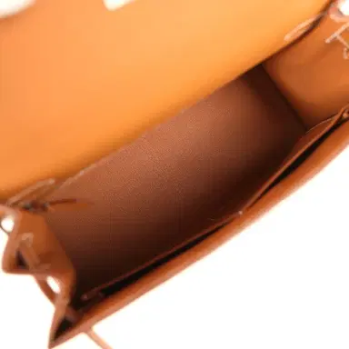 HERMÈS Hermes Kelly Sellier 28 Gold Epsom Palladium Hardware | Thumbnail 8 HERMÈS Hermes Kelly Sellier 28 Gold Epsom Palladium Hardware | Thumbnail 8