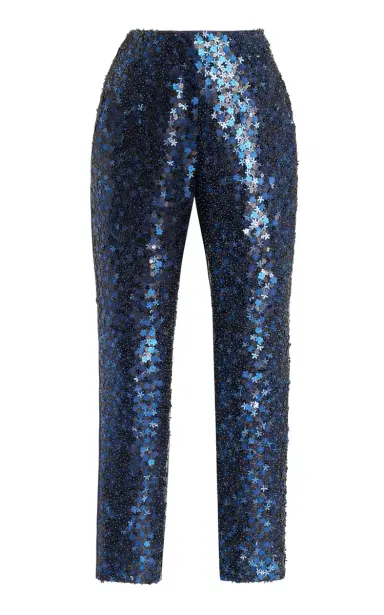 DELPOZO Sequined Satin Straight-Leg Pants | Thumbnail 6 DELPOZO Sequined Satin Straight-Leg Pants | Thumbnail 6