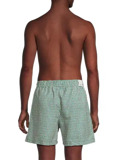 SIMKHAI Men's Lowell Swim Shorts - Kelly Green Foulard Print | Thumbnail 5 SIMKHAI Men's Lowell Swim Shorts - Kelly Green Foulard Print | Thumbnail 5
