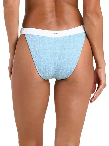 L'AGENCE Women's Textured Bikini Bottom - Powder Blue | Thumbnail 3 L'AGENCE Women's Textured Bikini Bottom - Powder Blue | Thumbnail 3
