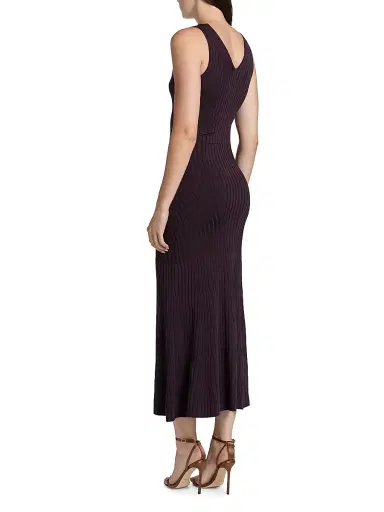 Adam Lippes Women's Sleeveless Rib-Knit Midi-Dress | Thumbnail 5 Adam Lippes Women's Sleeveless Rib-Knit Midi-Dress | Thumbnail 5