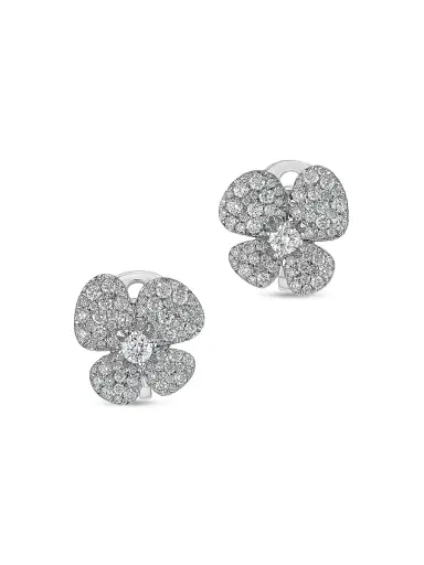 Miseno Women's Ischia 18K White Gold & 1.54 TCW Diamond Flower Stud Earrings - White Gold | Thumbnail 1 Miseno Women's Ischia 18K White Gold & 1.54 TCW Diamond Flower Stud Earrings - White Gold | Thumbnail 1